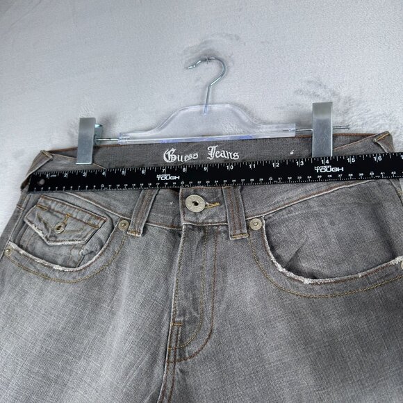 Guess Jeans Womens Bootcut Leg Size 32 Mid Rise 100% Cotton Gray Light Wash - Picture 7 of 12
